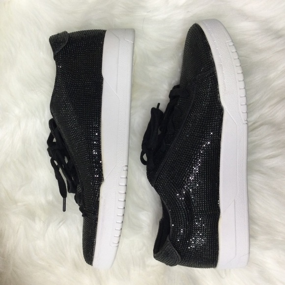 Jessica Simpson Silesta Sparkle Sneaker - Black - 9M - New w/o box - Picture 9 of 11